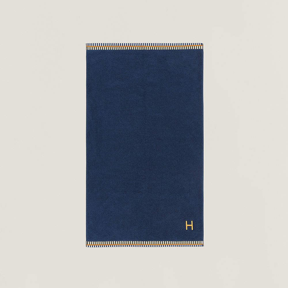 小物 HERMES SERVIETTE DE TOILETTE 55x100cm Serviette de toilette Vice Versa - Bleu | Hermès France
